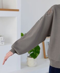 Tiaclasse 肩レースドルマンニットトップス