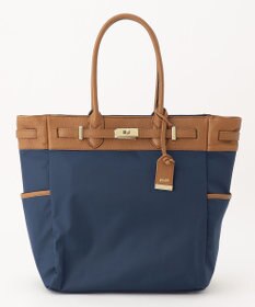 UNBILLION perche ナイロン×ゴートヒネリ金具トートバッグ