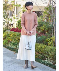 AMERICAN HOLIC バイパチ袖リブラグランニットプルオーバー