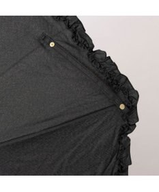 UNBILLION カシュネ cachenez / シャンブレーフリルトップレス2段折りたたみ傘