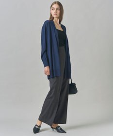 ICB L 【洗える】コンパクトファインウール ロングカーディガン