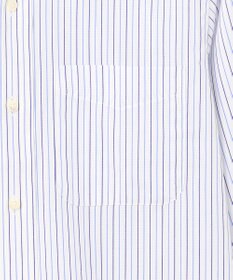 J.PRESS MEN 【PREMIUM PLEATS / 形態安定】スーピマコットンパナマストライプ ドレスシャツ / B.D.