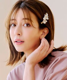 Tiaclasse パールフラワーヘアクリップ