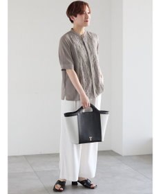 Te chichi レーヨンリネンストレートパンツ