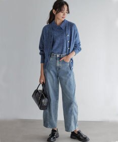 組曲 L 【加藤ローサさん着用】ライトデニムカーブパンツ