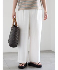 Te chichi レーヨンリネンストレートパンツ