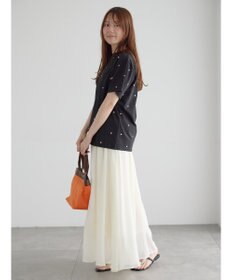 Te chichi 【接触冷感】ハート刺繍Tシャツ