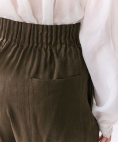 BEIGE， MICA / リネンブレンドイージーワイドパンツ