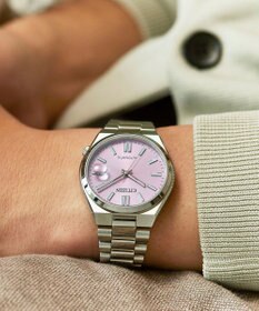 CITIZEN 【TSUYOSA 37mm】はなやかなパステルピンクのメカニカルウオッチ NJ0200-50Z