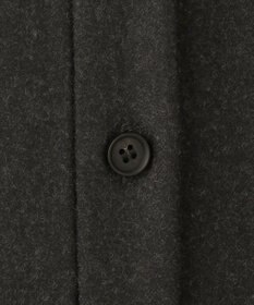 ICB L 【洗える】 ウールミルドサキソニー ロングシャツ