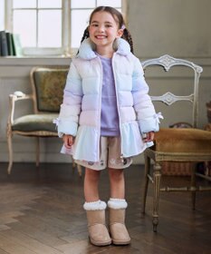 ANY KIDS ネコ刺繍 コーデュロイ ショートパンツ