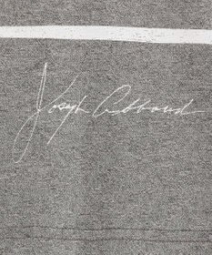 JOSEPH ABBOUD MOUNTAIN 【SPACE／UNISEX】スラブプレーティングボーダープリント Tシャツ