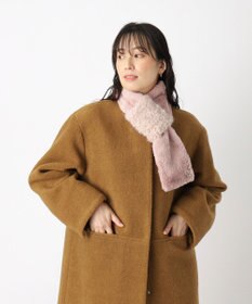 MOONBAT FURULA バイカラー フェイクファーマフラー