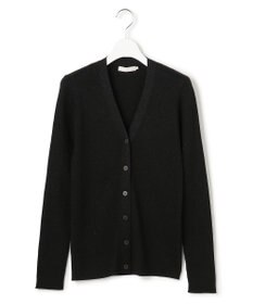 ICB L 【洗える】 エクストラファインメリノリブ Vネックカーディガン