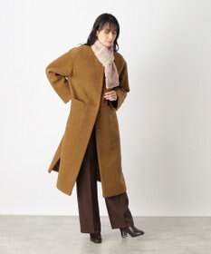 MOONBAT FURULA バイカラー フェイクファーマフラー