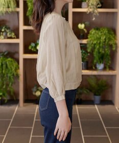 Tiaclasse L 【洗える】パールボタンシアーブルゾン