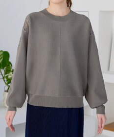 Tiaclasse 肩レースドルマンニットトップス