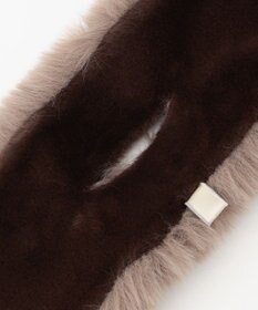 自由区 リバーシブルフェイクファーティペット