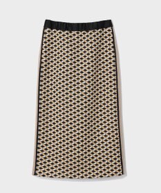 GRACE CONTINENTAL ラメジャガードラインスカート