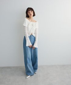 Green Parks シャーリングオフショルプルオーバー