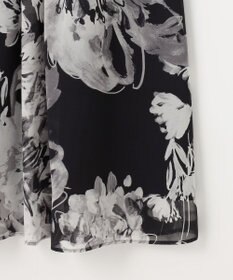 自由区 S 【ウエストゴム・洗える】ピオニーフローラルプリント  スカート