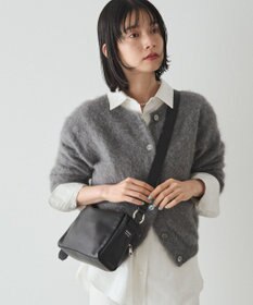 russet 【2025AW新作】レザースクエアショルダーバッグ(CE-1575)