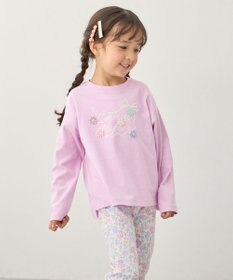 ANY KIDS 【綿100%】ロゴプリント 長袖Tシャツ