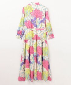 GRACE CONTINENTAL フラワープリントテーラーワンピース