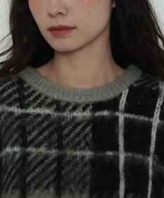 WEGO 【2025年秋冬新作】シャギーパターンニットBIGプルオーバー