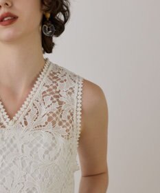 GRACE CONTINENTAL ケミカルレースストレートトップ