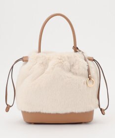 組曲 ファーバケットコンビ バッグ