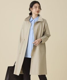 コットンナイロンタッサースタンドカラー コート / 自由区