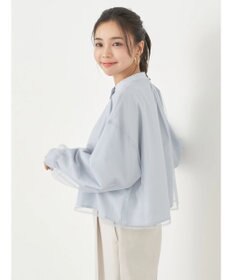 earth music&ecology チュールレイヤードシャツ