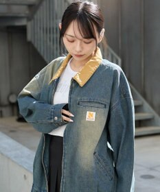 WEGO ワーカーズWジップデニムブルゾン