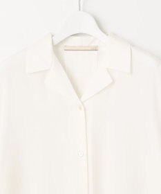 自由区 L 【洗える】ピンタックスリーブ ブラウス