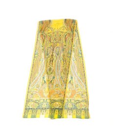 Marca ＜洗えるシルク＞【Marcaオリジナル】カシミール50 ウォッシャブルシルクローン ロングスカーフ