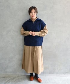 muuc 5種類の模様編み  パッチワーク柄ケーブル模様編みベスト