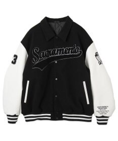 WEGO 【ユニセックス着用ITEM/SMLサイズ展開】メルトンワッペンスタジャン