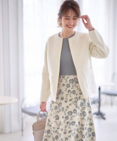 ANY SIS 【美人百花掲載】フラワージャガードニット ワンピース