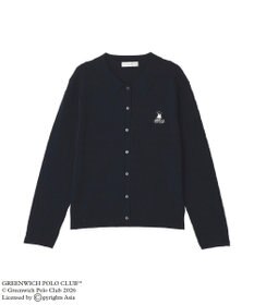 Green Parks GREENWICH POLO CLUB(TM)ケーブル襟付ニットカーディガン