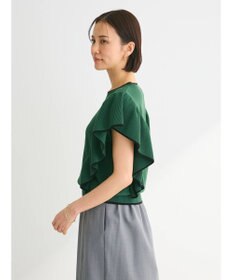 Green Parks 配色フリルニットプルオーバー