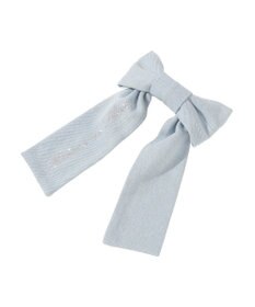 Maison de FLEUR ブルーマニアデニムリボンバレッタ