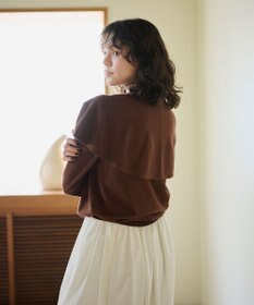 #Newans 【洗える】ケープカラープルオーバー