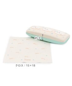 Mother garden しろたん クロス付 サガラ刺繍 眼鏡ケース 《しろたん》 単品