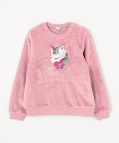 ANY KIDS 両面 フリース スパンコール トレーナー