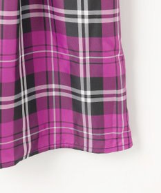 組曲 KIDS 【150-160㎝】チェックタフタドッキング ワンピース