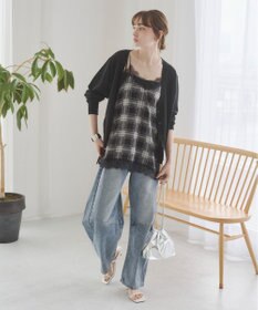 WEGO 【ANGIE VINTAGE】バレルレッグデニムパンツ