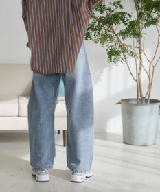 WEGO 【ANGIE VINTAGE】バレルレッグデニムパンツ
