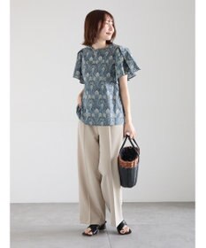 Te chichi 【LIBERTY FABRICS】フレアスリーブブラウス