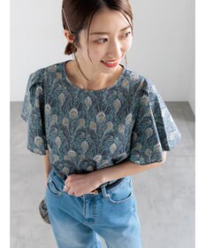 Te chichi 【LIBERTY FABRICS】フレアスリーブブラウス